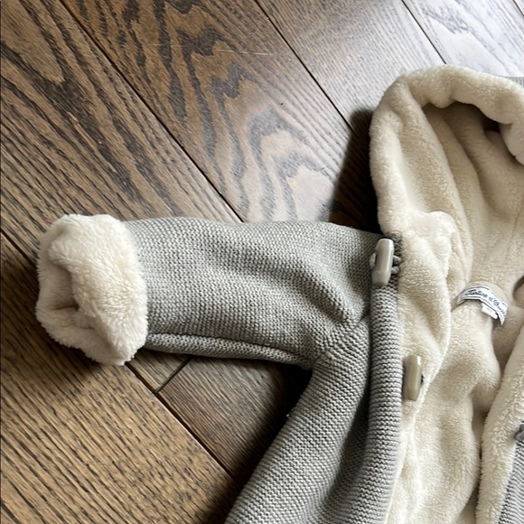 Tartine et Chocolat Plush Baby Jacket sweater knit gray 18 months baby unisex - Picture 4 of 16